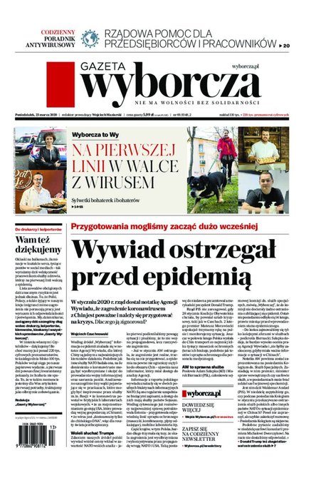 e-prasa: Gazeta Wyborcza - Zielona Góra – e-wydanie – 69/2020