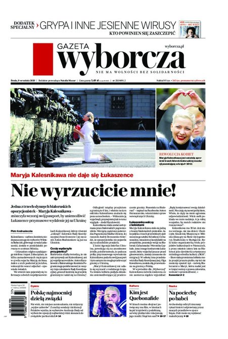 e-prasa: Gazeta Wyborcza - Opole &ndash; e-wydanie &ndash; 211/2020
