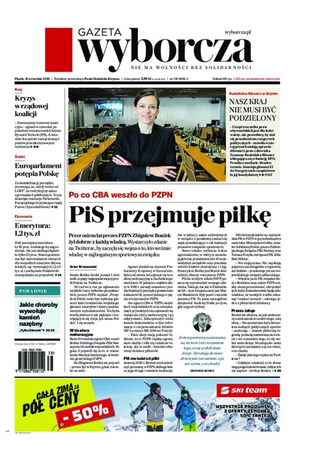 e-prasa: Gazeta Wyborcza - Opole &ndash; e-wydanie &ndash; 219/2020