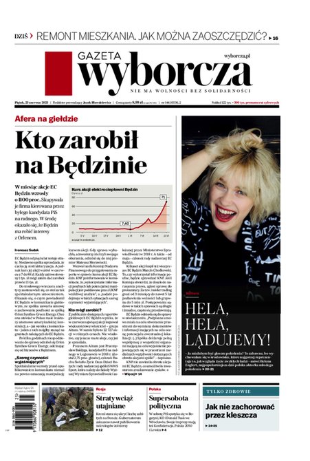 e-prasa: Gazeta Wyborcza - Bydgoszcz &ndash; e-wydanie &ndash; 144/2023