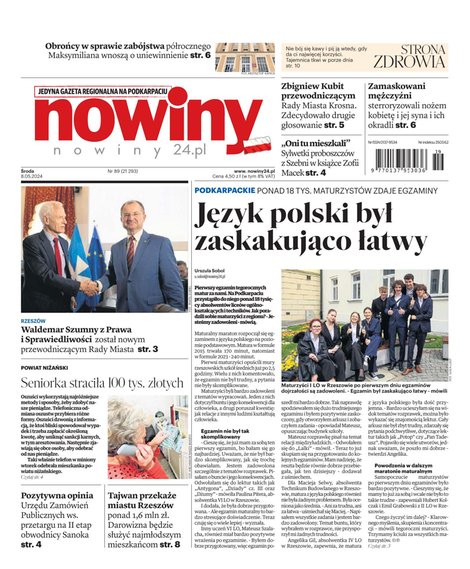 e-prasa: Nowiny &ndash; e-wydanie &ndash; 89/2024