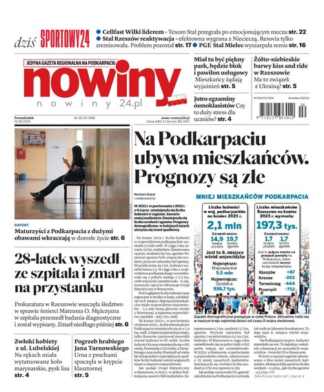 e-prasa: Nowiny &ndash; e-wydanie &ndash; 92/2024