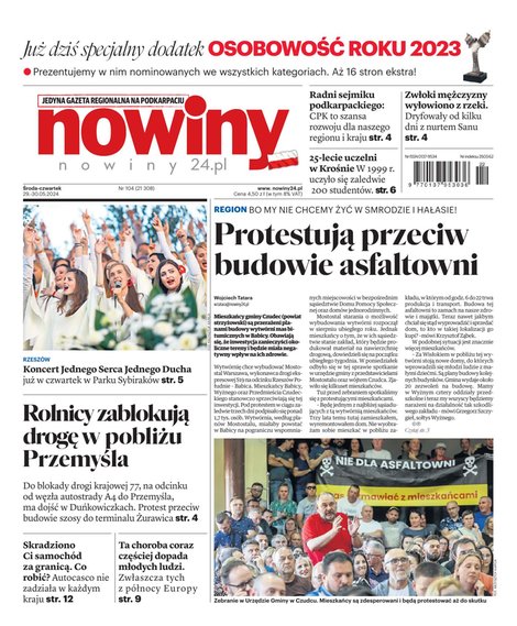 e-prasa: Nowiny &ndash; e-wydanie &ndash; 104/2024