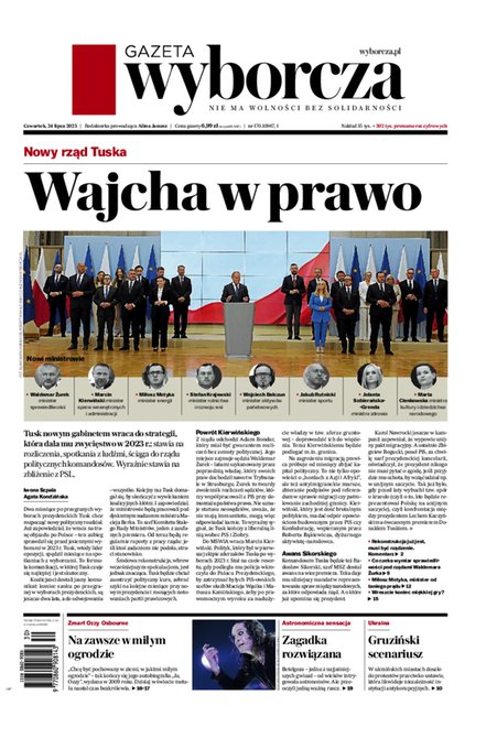 e-prasa: Gazeta Wyborcza - Warszawa &ndash; e-wydanie &ndash; 170/2025