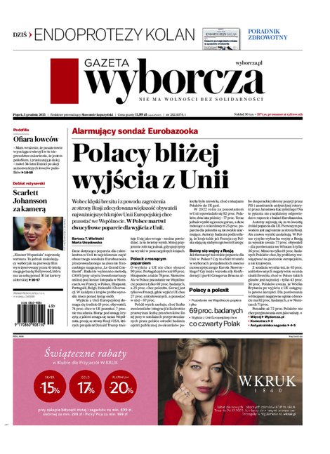 e-prasa: Gazeta Wyborcza - Kraków – e-wydanie – 282/2025