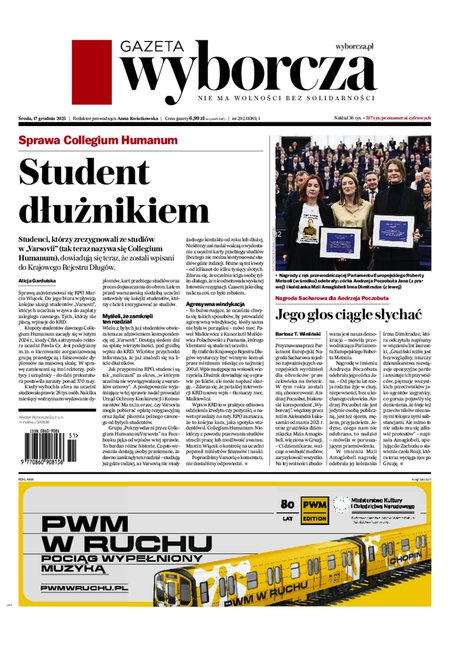 e-prasa: Gazeta Wyborcza - Toruń &ndash; e-wydanie &ndash; 292/2025
