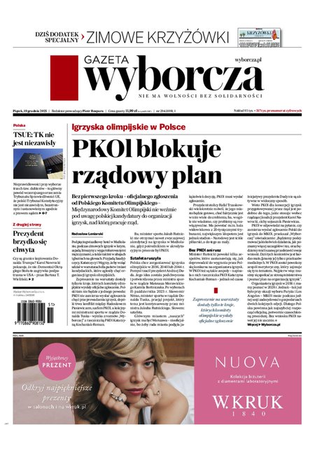 e-prasa: Gazeta Wyborcza - Częstochowa &ndash; e-wydanie &ndash; 294/2025