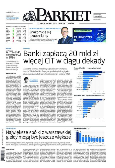 e-prasa: Parkiet – e-wydanie – 230/2025