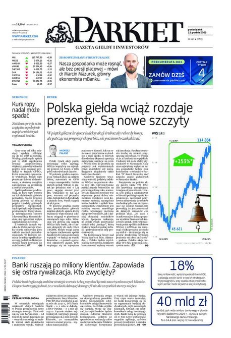 e-prasa: Parkiet &ndash; e-wydanie &ndash; 240/2025