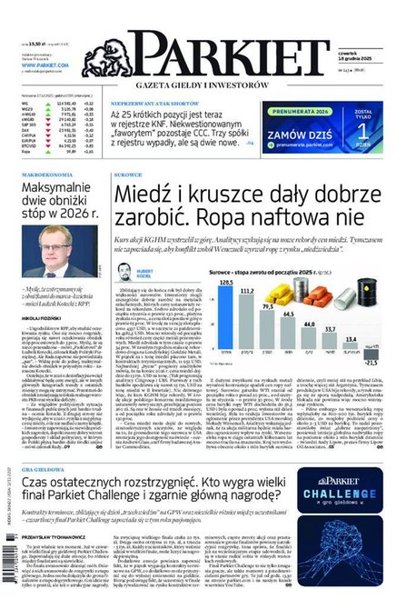 e-prasa: Parkiet &ndash; e-wydanie &ndash; 243/2025