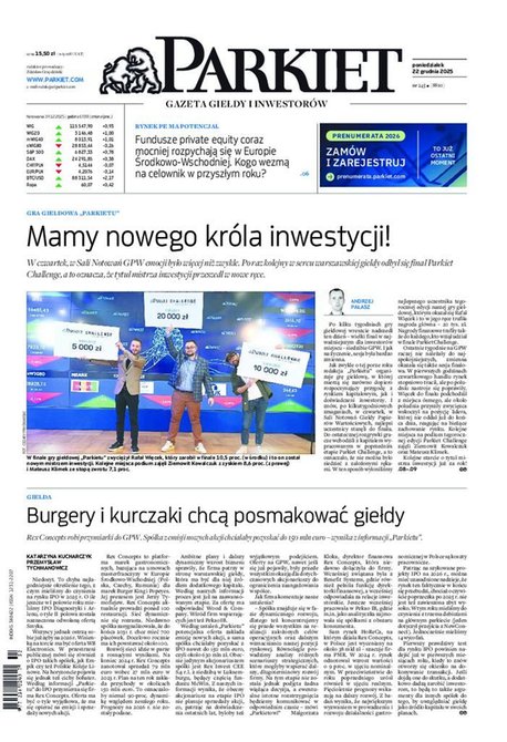 e-prasa: Parkiet &ndash; e-wydanie &ndash; 245/2025