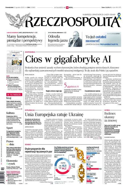 e-prasa: Rzeczpospolita &ndash; e-wydanie &ndash; 296/2025