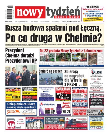 e-prasa: Nowy Tydzień. Tygodnik Lokalny &ndash; e-wydanie &ndash; 50/2025