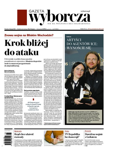 e-prasa: Gazeta Wyborcza - Warszawa &ndash; e-wydanie &ndash; 27/2026