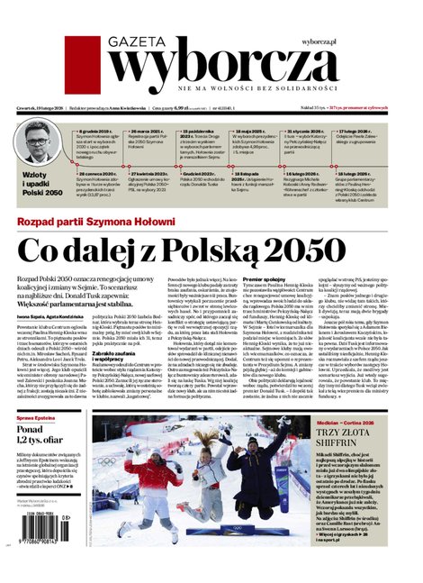 e-prasa: Gazeta Wyborcza - Ł&oacute;dź &ndash; e-wydanie &ndash; 41/2026