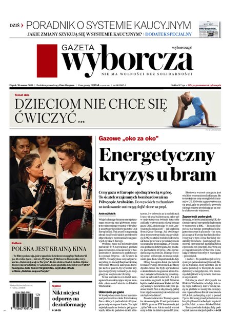 e-prasa: Gazeta Wyborcza - Ł&oacute;dź &ndash; e-wydanie &ndash; 66/2026