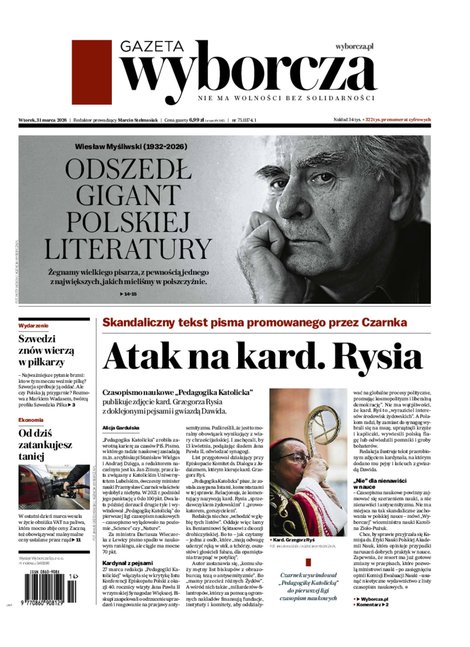 e-prasa: Gazeta Wyborcza - Ł&oacute;dź &ndash; e-wydanie &ndash; 75/2026