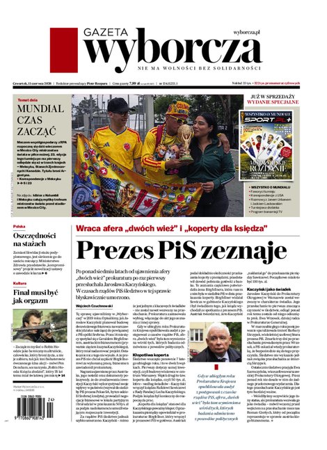 e-prasa: Gazeta Wyborcza - Warszawa &ndash; e-wydanie &ndash; 134/2026
