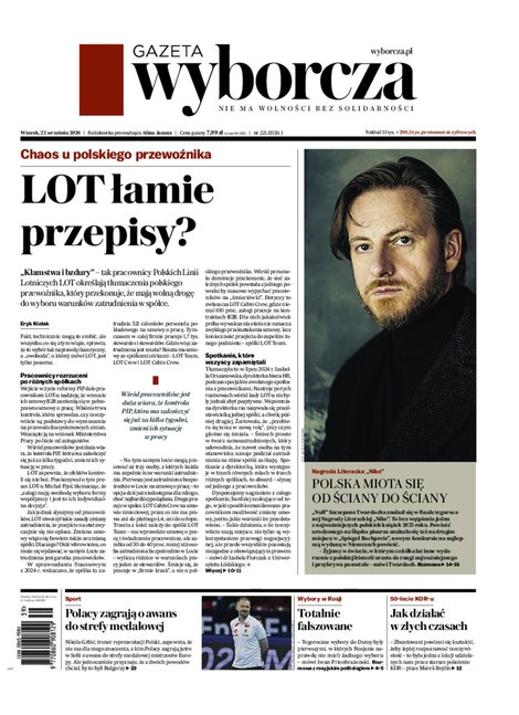 e-prasa: Gazeta Wyborcza - Ł&oacute;dź &ndash; e-wydanie &ndash; 221/2026