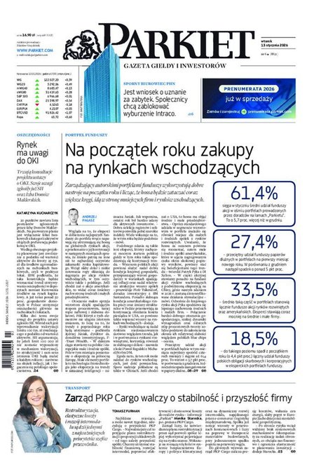 e-prasa: Parkiet &ndash; e-wydanie &ndash; 6/2026