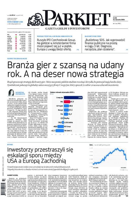 e-prasa: Parkiet &ndash; e-wydanie &ndash; 12/2026