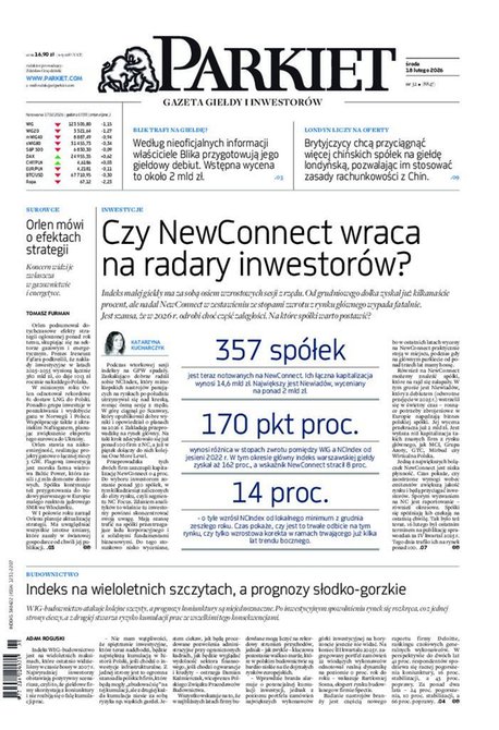 e-prasa: Parkiet &ndash; e-wydanie &ndash; 32/2026