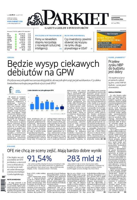 e-prasa: Parkiet &ndash; e-wydanie &ndash; 74/2026