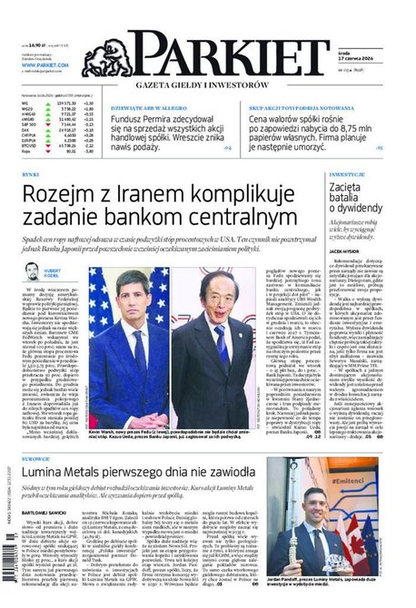 e-prasa: Parkiet &ndash; e-wydanie &ndash; 113/2026