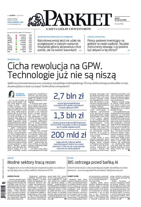e-prasa: Parkiet &ndash; e-wydanie &ndash; 122/2026