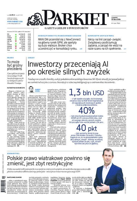 e-prasa: Parkiet &ndash; e-wydanie &ndash; 144/2026