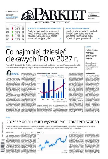 e-prasa: Parkiet &ndash; e-wydanie &ndash; 186/2026
