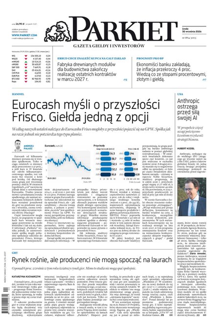 e-prasa: Parkiet &ndash; e-wydanie &ndash; 188/2026