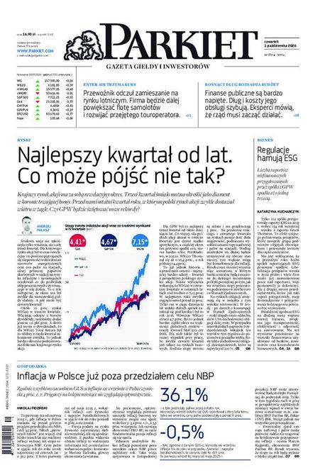 e-prasa: Parkiet &ndash; e-wydanie &ndash; 189/2026