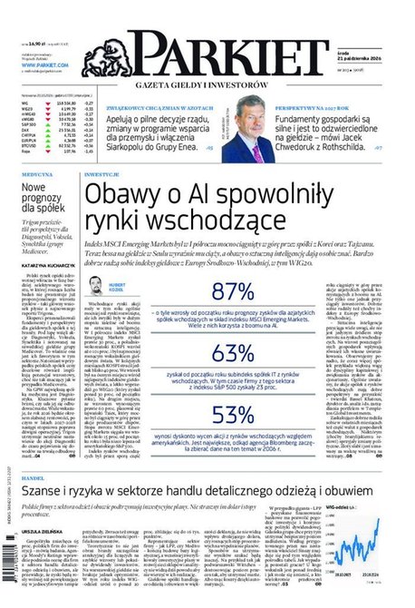 e-prasa: Parkiet &ndash; e-wydanie &ndash; 203/2026