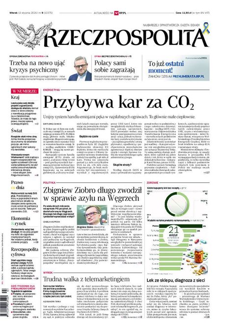 e-prasa: Rzeczpospolita &ndash; e-wydanie &ndash; 9/2026