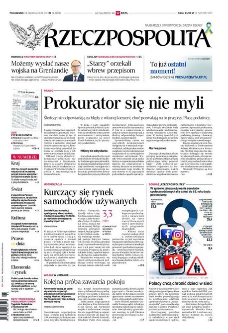 e-prasa: Rzeczpospolita &ndash; e-wydanie &ndash; 20/2026