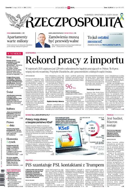 e-prasa: Rzeczpospolita &ndash; e-wydanie &ndash; 29/2026