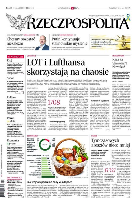 e-prasa: Rzeczpospolita &ndash; e-wydanie &ndash; 65/2026