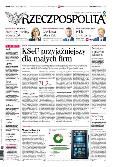 e-prasa: Rzeczpospolita &ndash; e-wydanie &ndash; 71/2026