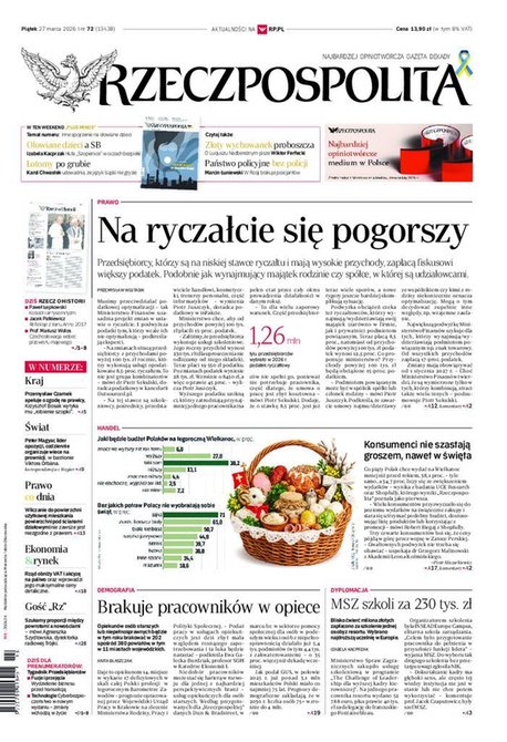e-prasa: Rzeczpospolita &ndash; e-wydanie &ndash; 72/2026