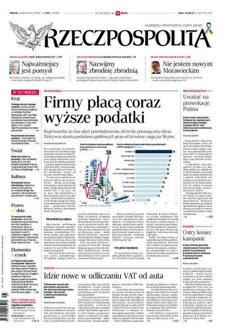 e-prasa: Rzeczpospolita &ndash; e-wydanie &ndash; 233/2026