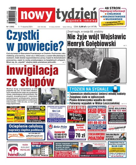 e-prasa: Nowy Tydzień. Tygodnik Lokalny &ndash; e-wydanie &ndash; 1/2026