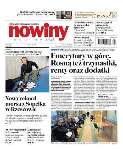 e-prasa: Nowiny &ndash; e-wydanie &ndash; 34/2026