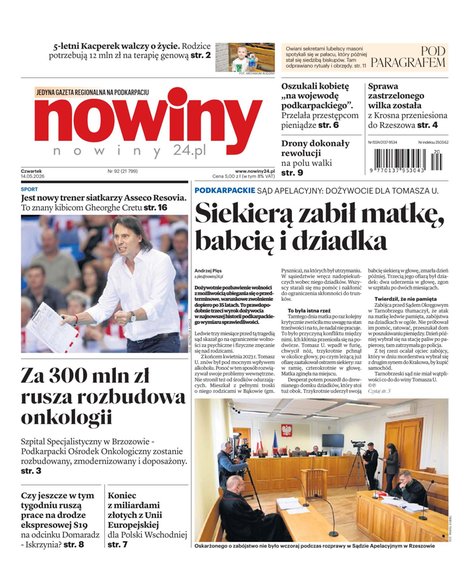 e-prasa: Nowiny &ndash; e-wydanie &ndash; 92/2026