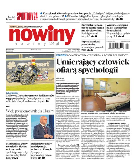 e-prasa: Nowiny &ndash; e-wydanie &ndash; 123/2026