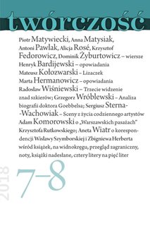 e-prasa: Twórczość – 7-8/2018