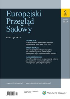 e-prasa: Europejski Przegląd Sądowy – 9/2023