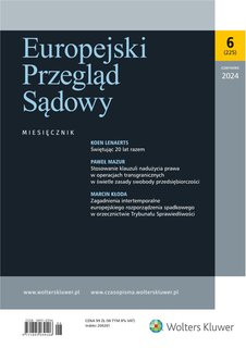 e-prasa: Europejski Przegląd Sądowy – 6/2024