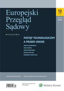 e-prasa: Europejski Przegląd Sądowy – 12/2024