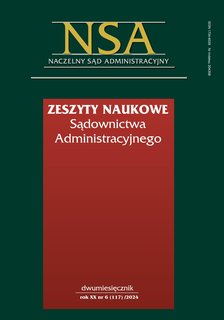 e-prasa: Zeszyty Naukowe Sądownictwa Administracyjnego – 6/2024